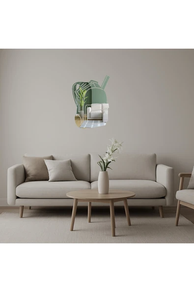 Akman Okul Çantası Temalı Dekoratif Aynalı Tablo 16,6 cm x 23,5 cm - ACL6203193-6661