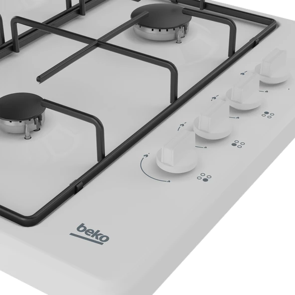 Bsomd D 611EB Beyaz Set Üstü Ocak - Resim 4