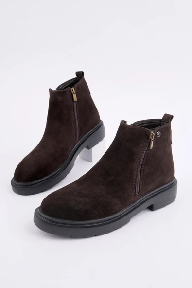 Muggo ASTRA Hakiki Deri Çift Fermuarlı Erkek Casual Kışlık Bot - 2