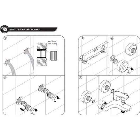 Eca Zafir Banyo Duş Bataryası 20 Yıl Garanti 102102461 - 5