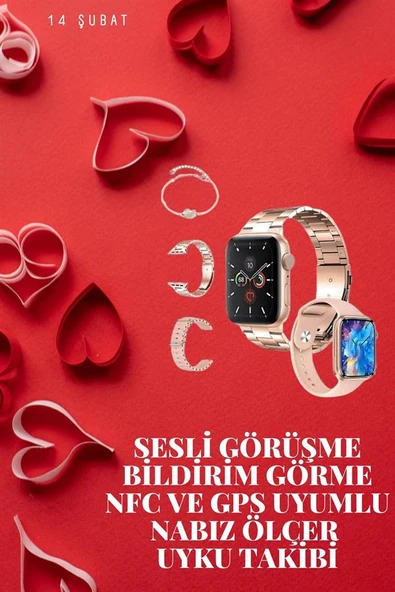 Sevgiliye Özel Yeni Nesil Akıllı Saat Çiftlere Özel Kampanya Çift Saatleri ürün görseli