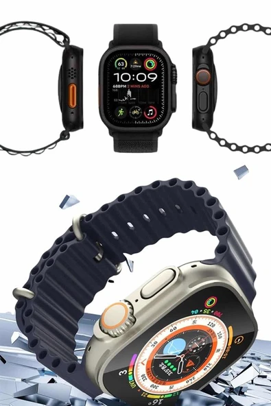 Akıllı Saat Sesli Görüşme Titreşimli GPS Bağlantısı Müzik Dinleme Sosyal Medya Bildirimleri - Resim 3