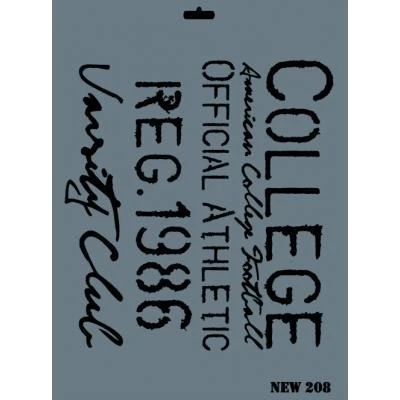 Rich New Seri N-208 Stencil 35x25 cm - 1