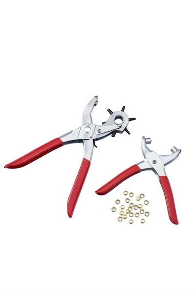 Kemer Delme Makinesi Aleti Kemer Delme Pensi Kumaş Kemer Ayakkabı Deri - Resim 4