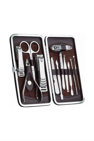 12 Parça El Ayak Temizleme Pense Kir Temizleme Aparatı Kaş Cımbızı - 5