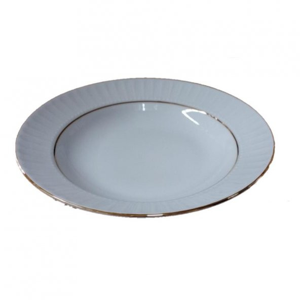 Güral Porselen İki File 24 Adet 22 Cm Çukur Tabak SF22CK