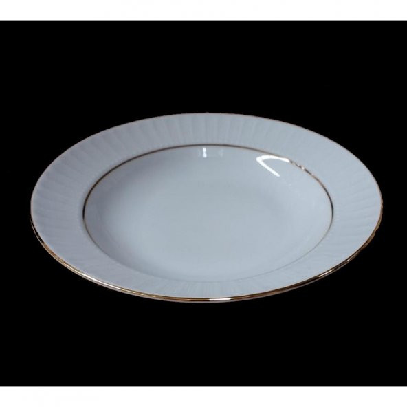 Güral Porselen İki File 24 Adet 22 Cm Çukur Tabak SF22CK - 2