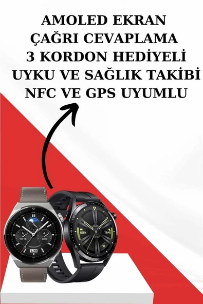 Kablosuz Bluetooth Kulaklık ve Kordon Hediyeli Akıllı Saat Nabız Ölçer Uzun Pil Ömrü - Resim 3