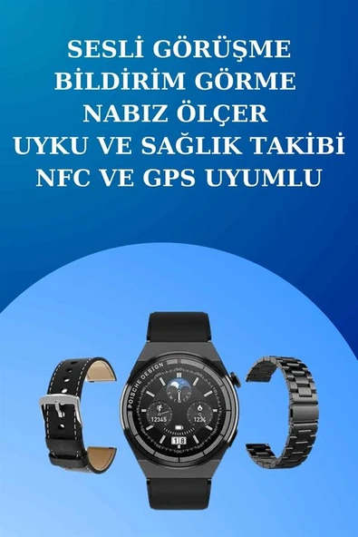 Akıllı Saat ve Kulaklık Seti Dokunmatik Ekran 5.0 Bluetooth Bağlantılı Sesli Görüşme - 3