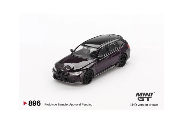 Mini GT 896 BMW M3 M Performance Touring Daytona Violet 1/64 Model Araba ürün görseli 1