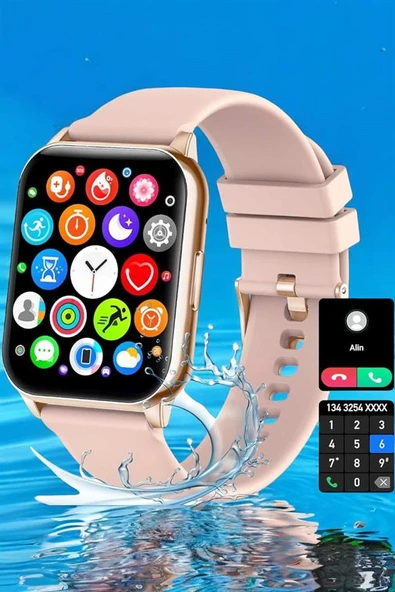 Akıllı Saat Amoled Ekran 3 Kordonlu Aksesuar Hediyeli Sesli Görüşme - Resim 5