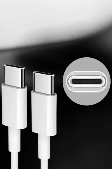 İOS Uyumlu Type-C Girişli Hızlı Şarj 15/15 Pro Max Adaptör ve Kablosu - 3