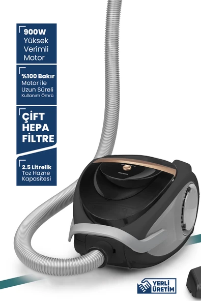 GOLDMASTER SPEEDFORCE GM-7522 ELEKTRİKLİ SÜPÜRGE - Resim 4