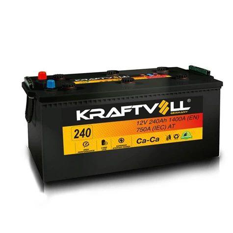 Aku Truck Aku 12v 240 Ah C (518×279×240) - Kraftvoll 18020009 - Resim 1