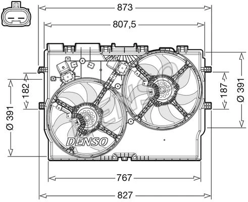 Fiat Fan Motoru Davlumbaz Ducato 2,3 14> - Denso Der09311 ürün görseli