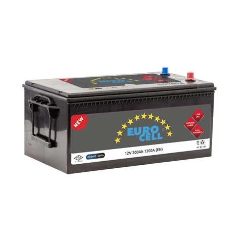 Aku Truck Aku 12v 200 Ah D6 (518×276×242) Agır Hizmet - Eurocell 8699358510112 - Resim 1