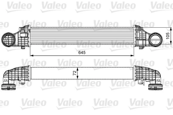 Mercedes Turbosarj Radyatoru C219 05>10 W211 05>08 S211 05>09 - Valeo 818606 ürün görseli