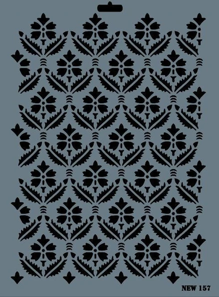 Rich New Seri N-157 Stencil 35x25 cm - 1