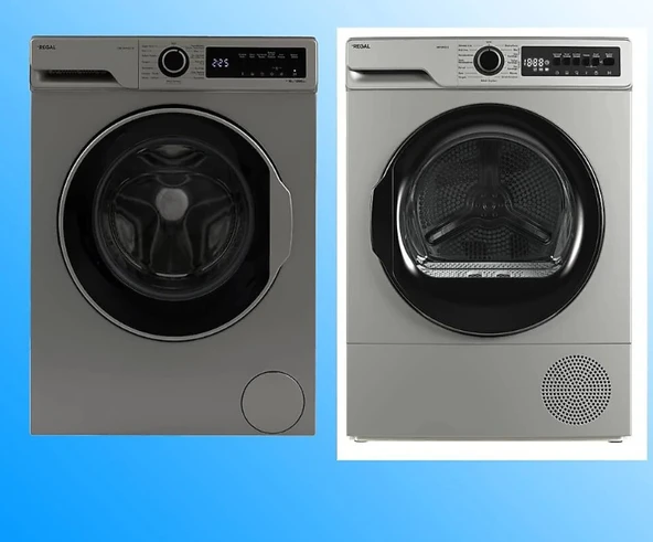 Regal CMI 100122G 10 Kg Çamaşır Makinesi + KM 101132G 10 Kg Kurutma Makinesi ürün görseli