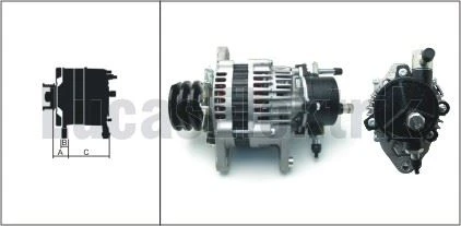 İsuzu Ticarı Alternator 24v 50a İsuzu 4hf1 4hg1 Npr66 Nqr Npr71 - Lucas Lea0652 - Resim 1