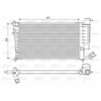 MOTOR SU RADYATORU OTOMATIK SANZIMAN P306 XSARA XU7JP (1,8 8V) XU10J4R (2,0 16V) ZX XU5JP OLCU: (610 - VALEO 732520 - 1
