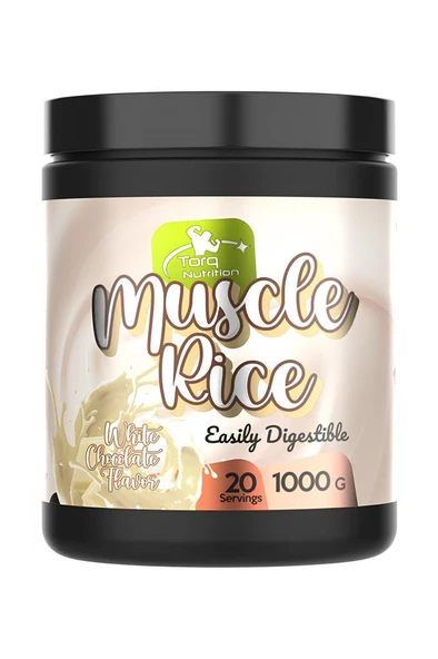 Torq Nutrition Muscle Rice Mikronize Pirinç Unu Beyaz Çikolata 1000 GR