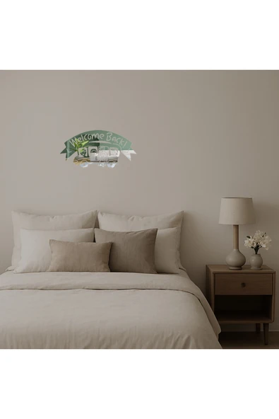 Akman Okula Dönüş Otobüsü Dekoratif Aynalı Tablo 47,1 cm x 23,2 cm - ACL6206530-9478 - 2