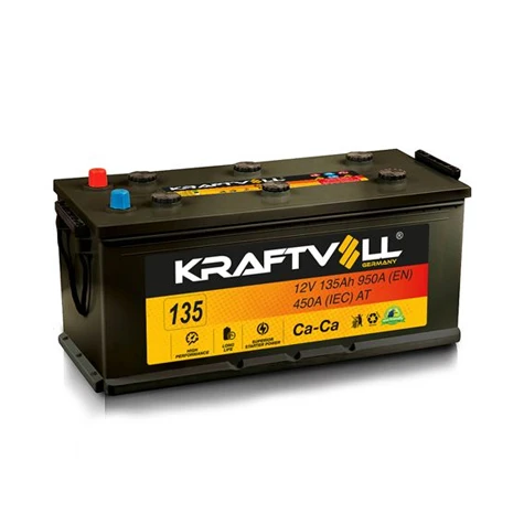 Aku Truck Aku 12v 135 Ah D8 (510×190×225) - Kraftvoll 18020003 - Resim 1