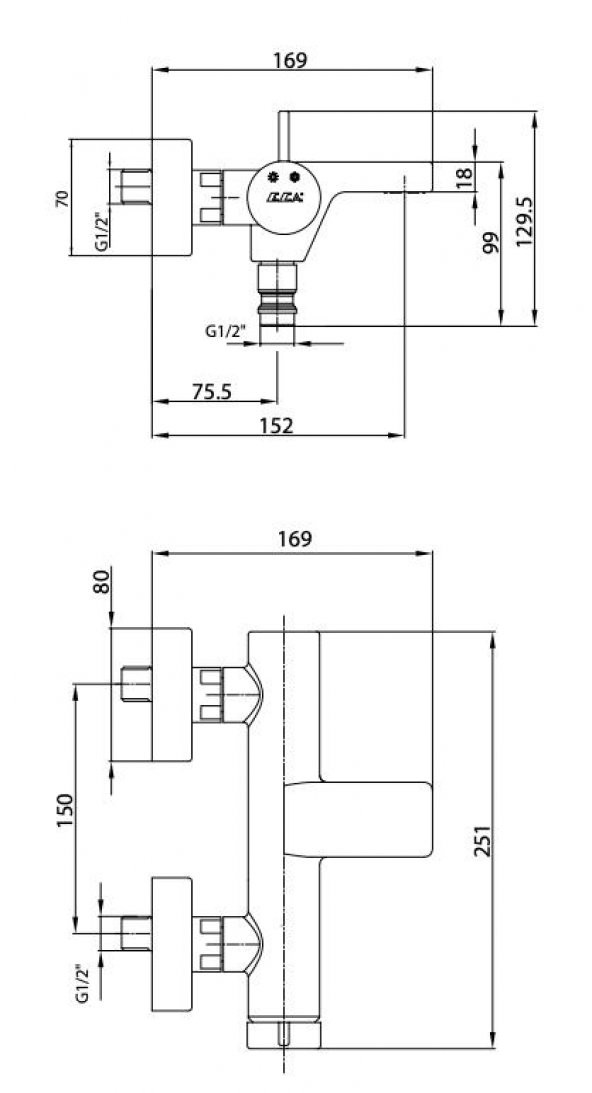 Eca Purity Banyo Duş Bataryası 20 Yıl Garantili 102102477H - 2
