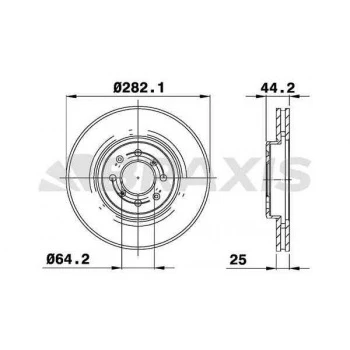 Mg Elektrikli On Fren Disk Aynası Mg Zr Zs 1.8i 2.5i 2.0td - Braxıs Ae0781 ürün görseli