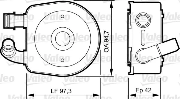 Psa Otomatık Sanzıman Yag Sogutucusu C5 Ew7j4 (1,8 I 16v) C3 C3 II Tu3jp (1,4 8v) Al4 Sanzıman - Valeo 818888 ürün görseli