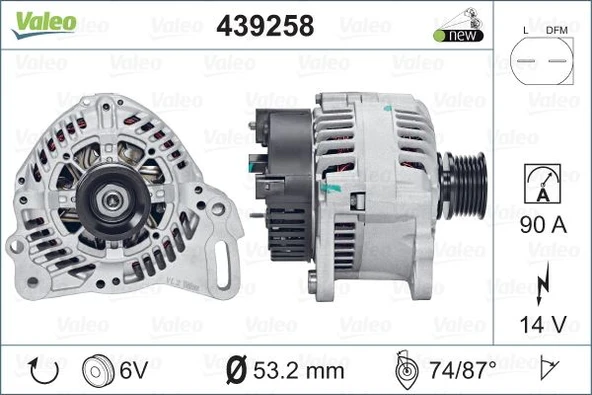 Vag Alternator 12v 90a Transporter IV 99>04 - Lucas Lea1025 - Resim 1