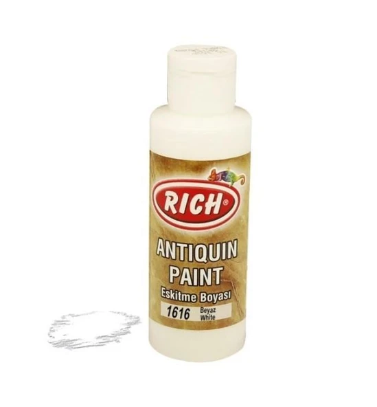 Rich 1616 Beyaz 120 ml Eskitme Ahşap Boyası - 2