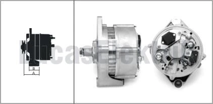 İs Makınası Truck Alternator 24v 55a İveco Fiat 1234,1236,1334,1434, - Lucas Lea0169 - Resim 1