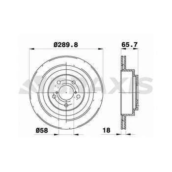 Subaru Arka Fren Disk Aynası Subaru İmpreza Legacy 2.0i - Braxıs Ae0625 ürün görseli