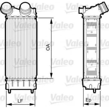 Psa Turbo İntercooler Radyatoru P308 P3008 P5008 Partner Tepee C4 C4 (b7) Ds4 C4 Picasso Ds5 Berlingo II - Valeo 818226 ürün görseli