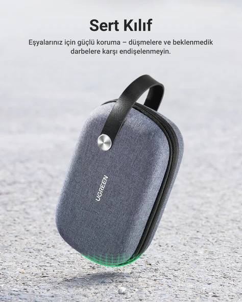 UGREEN Çok Bölmeli Elektronik Aksesuarlar Düzenleyici Su Geçirmez Dayanıklı Seyahat Çantası, 50903 - 7