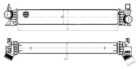 Fiat Turbo Radyatörü - Turbo Radyatörü - Nrf 309034 ürün görseli
