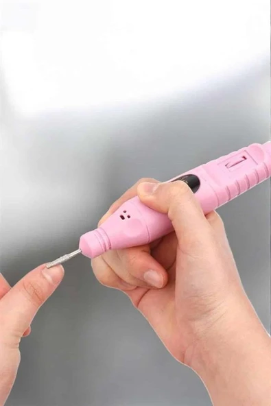 Elektrikli Manikür Pedikür Törpü Seti Protez Tırnak Nasır Temizleyici - 4