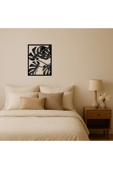 Akman Monstera Bitkisi Desenli İç Mekan Paneli 72 cm x 94,8 cm - ACL6206824-1308