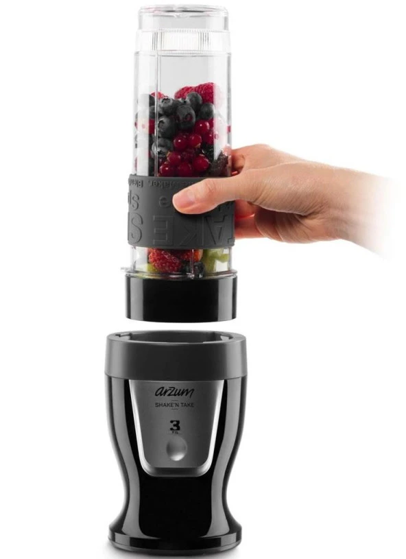 Arzum AR1032 Shake'N Take Siyah Kişisel 300 W Smoothie Blender - 3