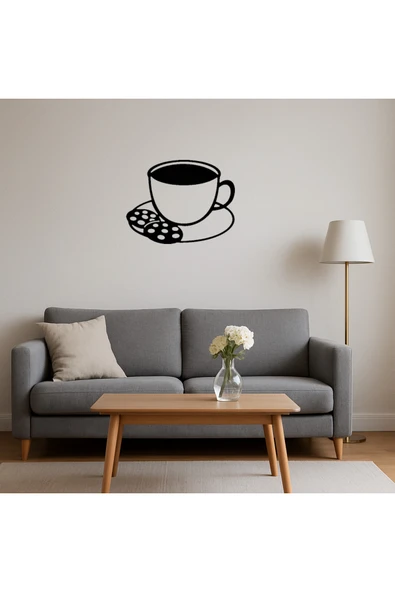 Akman Çay ve Kurabiye Tasarımlı Dekoratif Tablo 94,2 cm x 72,8 cm - ACL6204564-4121 - 4