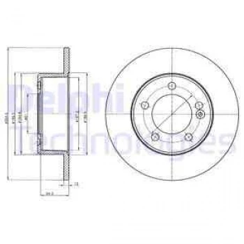 Renault Arka Fren Aynası Master III Movano 2,3dci 10> (tek Teker) - Delphi Bg4321 ürün görseli