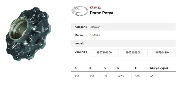 Unıversal Truck Dingil Poryası  Römork 88mm Kampanalı S9 S11 Z9 211 Kan,pılot - Kurtsan Kp.18.12 ürün görseli