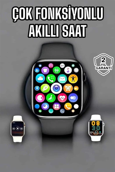Akıllı Saat Amoled Ekran GPS ve Uyku Takibi Bluetooth Bağlantılı - 2