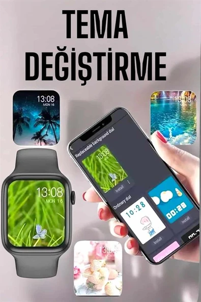 Akıllı Saat Amoled Ekran Yeni Nesil Bluetooth Bağlantılı ürün görseli