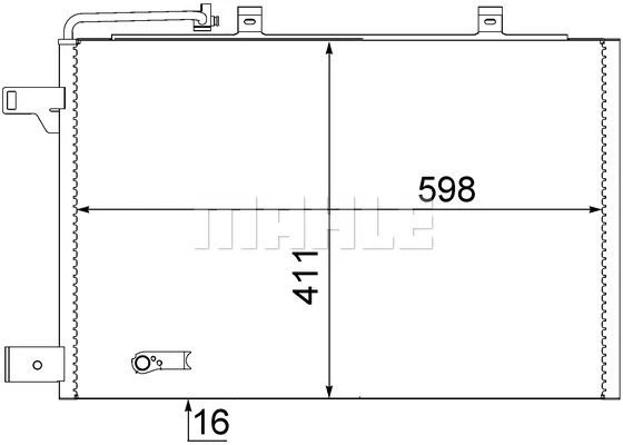 KLIMA RADYATORU A-CLASS W169 04>12 B-CLASS W245 05>11 - MAHLE AC 370 000S - 1