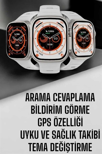 Akıllı Saat Nabız Ölçebilen Yeni Nesil GPS ve Adımsayar Özelliği ürün görseli