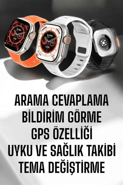 Yeni Nesil Akıllı Saat Adımsayar, GPS, Nabız Ölçer, Uyku ve Sağlık Takibi ürün görseli