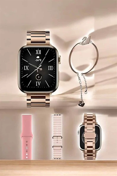 Akıllı Saat Bileklik Hediyeli Uzun Pil Ömrü GPS Takibi - Resim 3